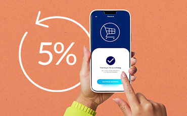 Cashback 5% online для держателей карт BLUE from American Express